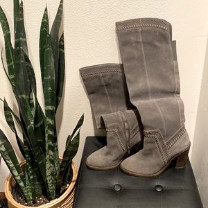 Vince Camuto grey suede over the knee boots (size 6)